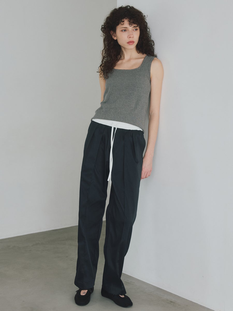 Bow.a ボウエー　水際BALLOON ブラック 水際 WIDE PANTS | bow.a