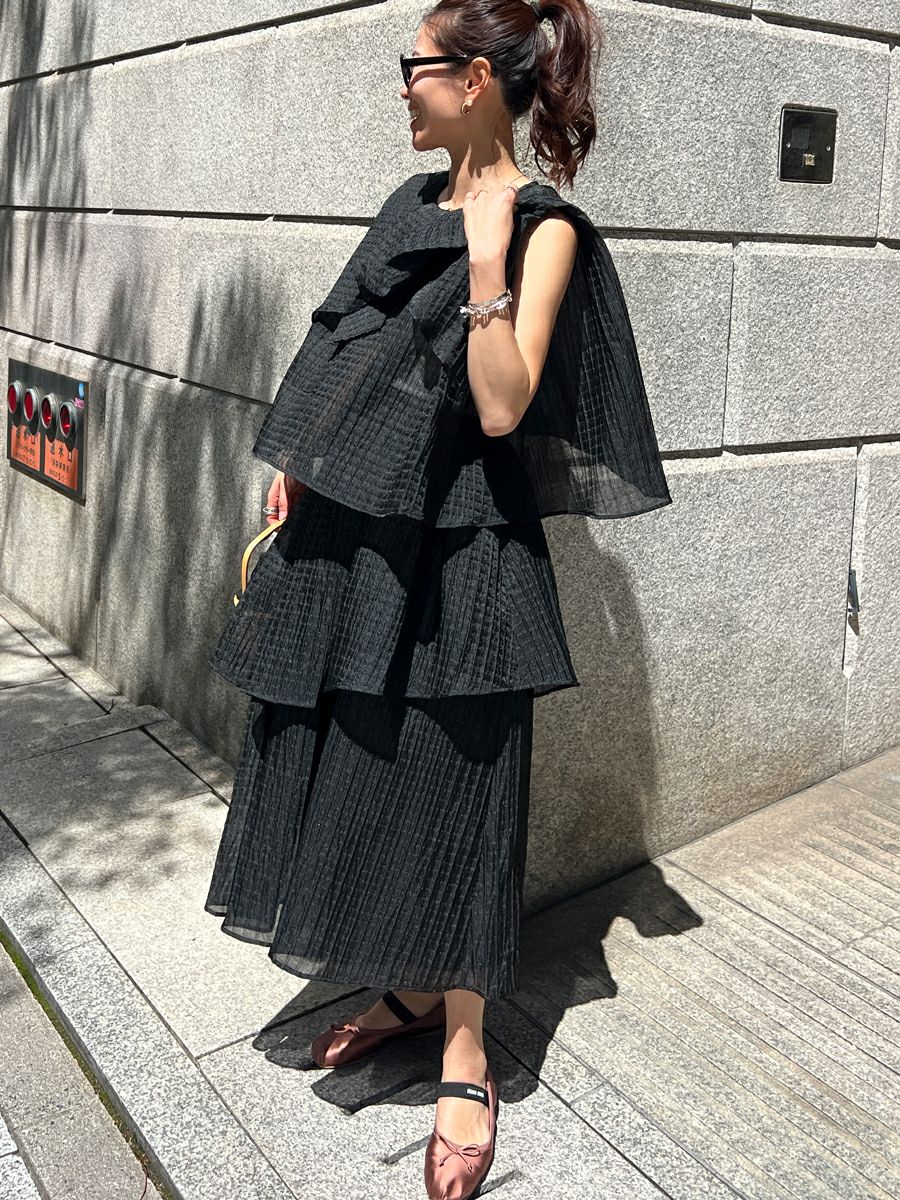 40% off】SHEER JAQUARD TOPS | bow.a