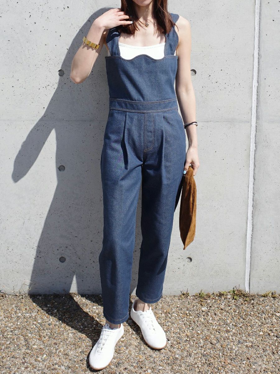 20% off】DENIM SALOPETTE | bow.a