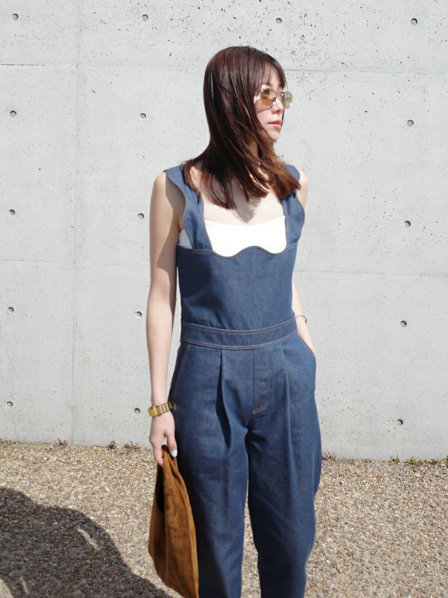 20% off】DENIM SALOPETTE | bow.a