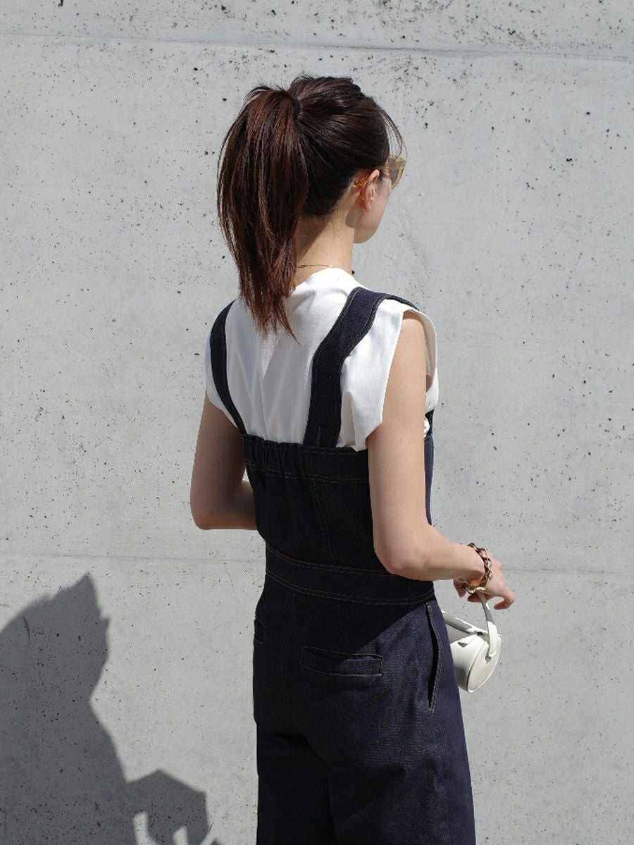 20% off】DENIM SALOPETTE | bow.a