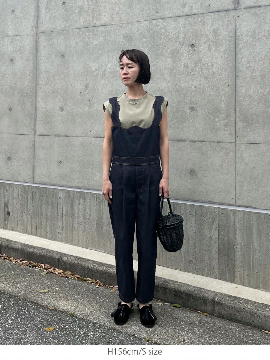 20% off】DENIM SALOPETTE | bow.a