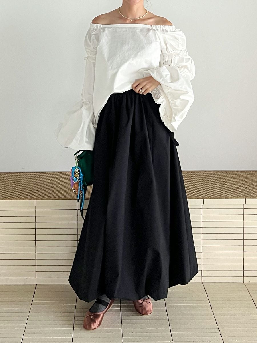 50% off】BALLOON SKIRT | bow.a