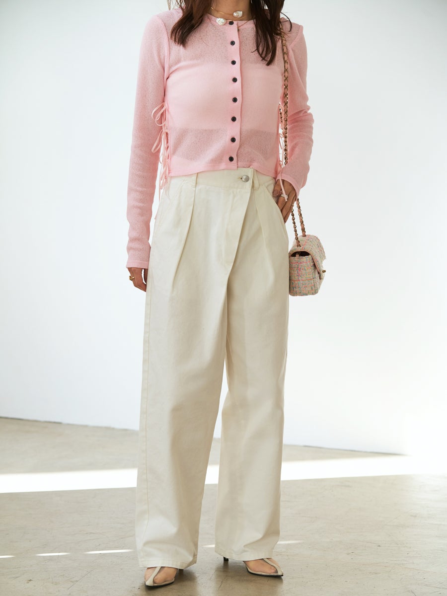 DENIM TUCK PANTS | bow.a