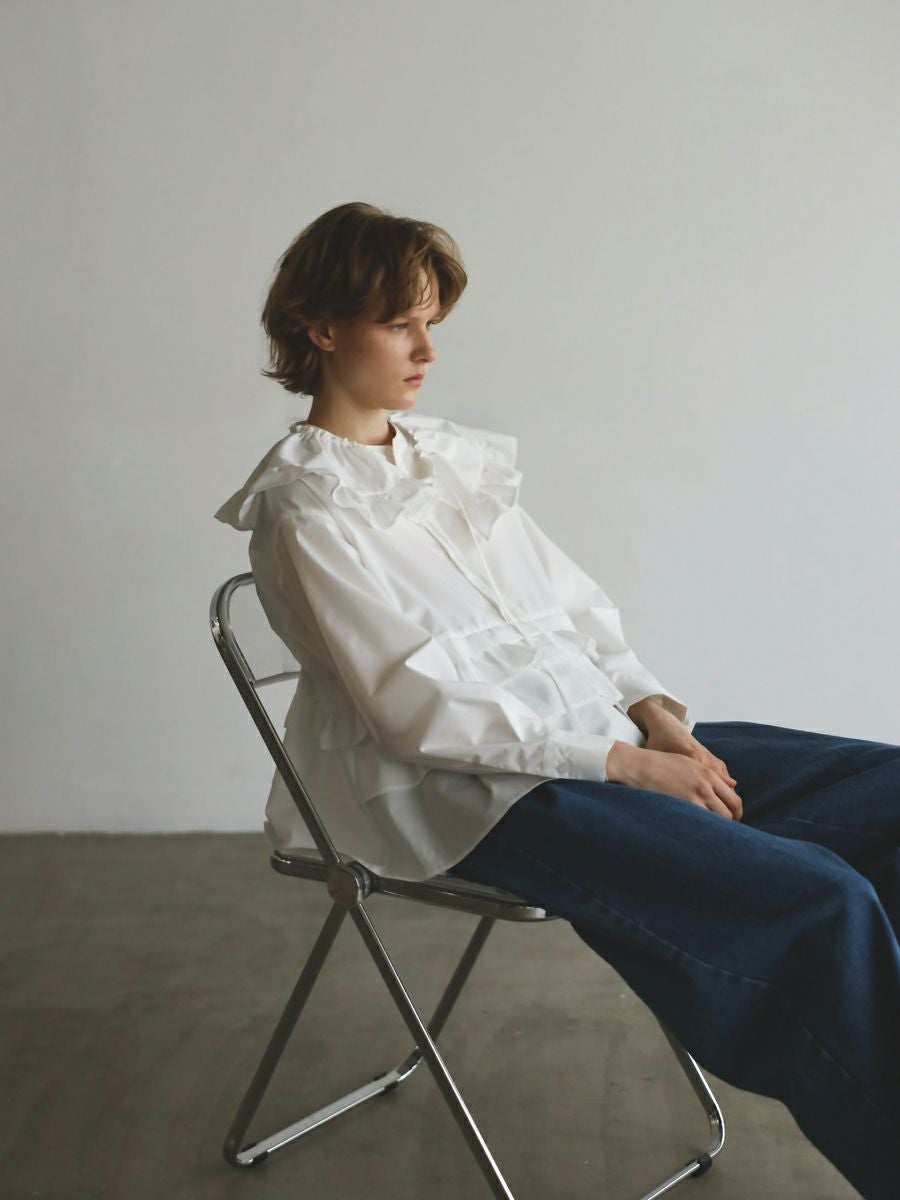 20% off】FRILL BLOUSE | bow.a