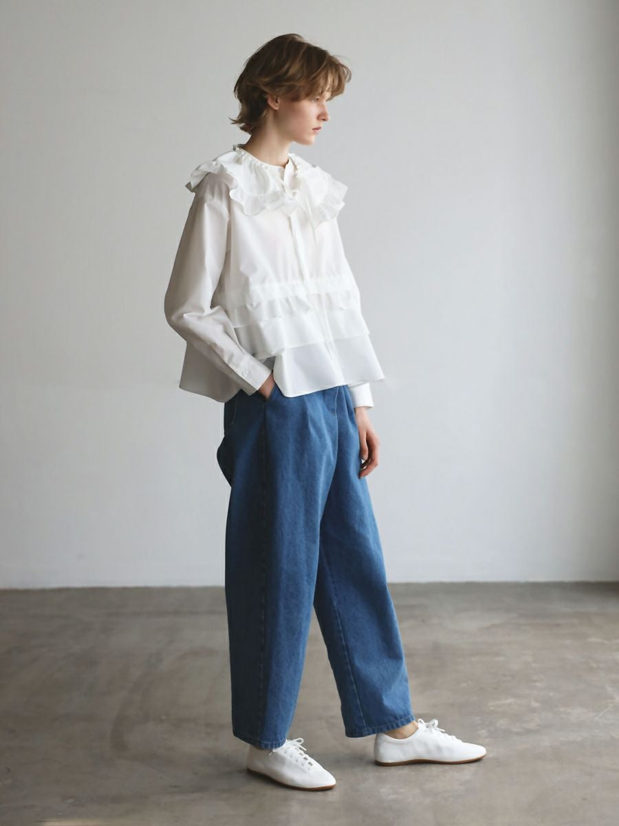 20% off】FRILL BLOUSE | bow.a