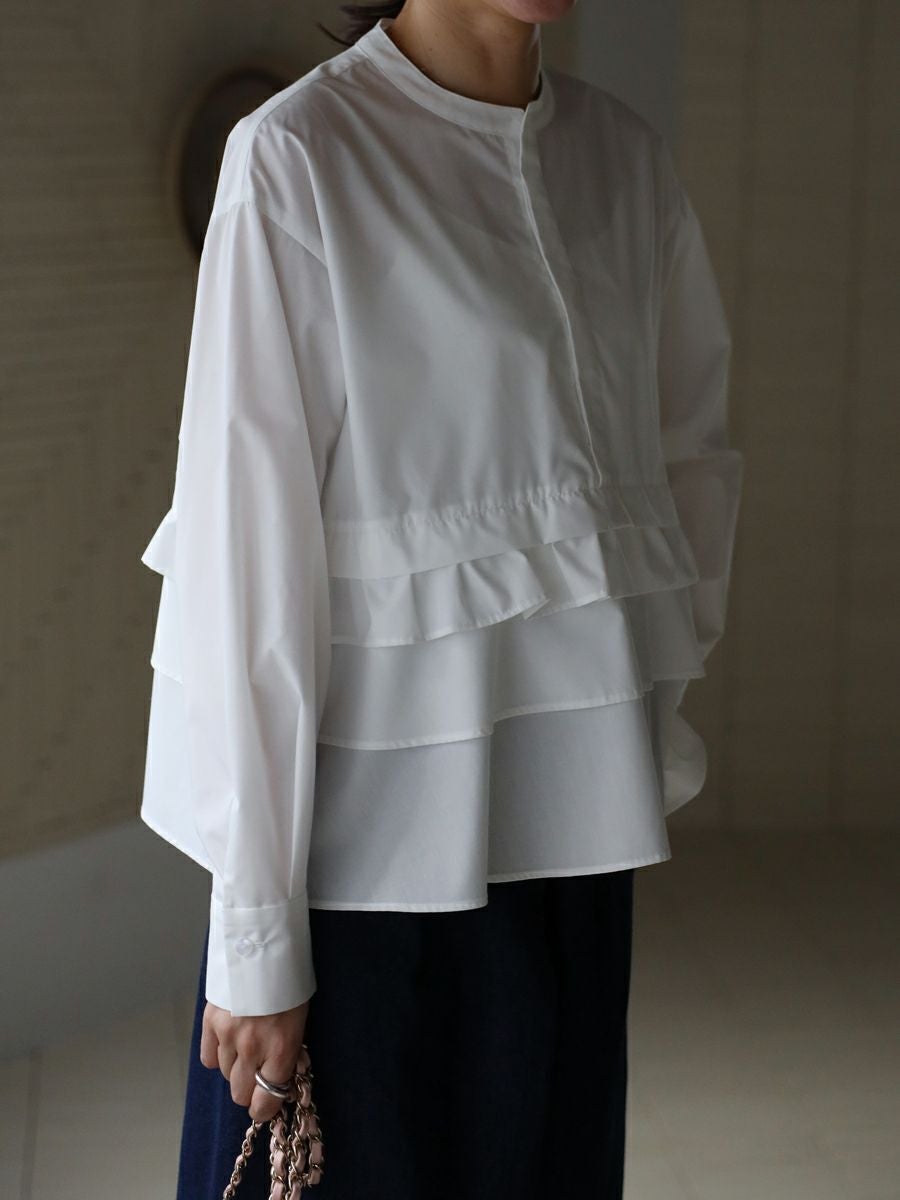 20% off】FRILL BLOUSE | bow.a