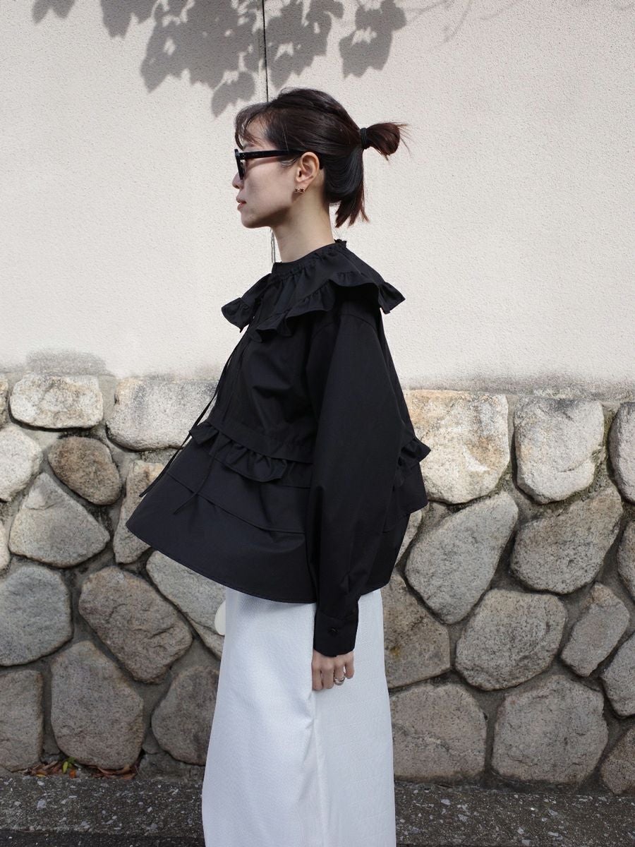 bow.a ボウエー パフスリーブ ブラウス 20% off】FRILL BLOUSE | bow.a