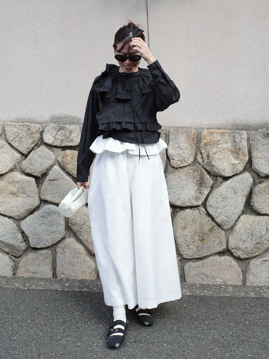 20% off】FRILL BLOUSE | bow.a