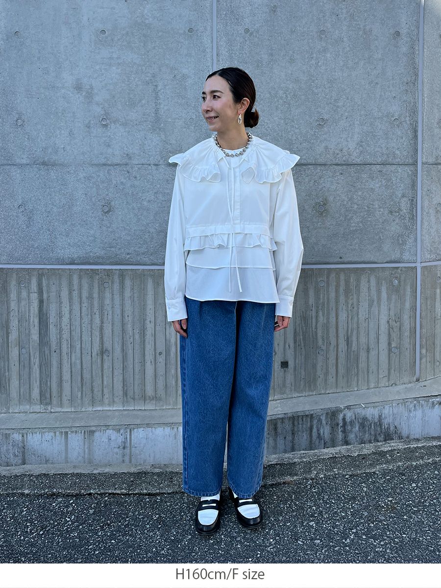 20% off】FRILL BLOUSE | bow.a