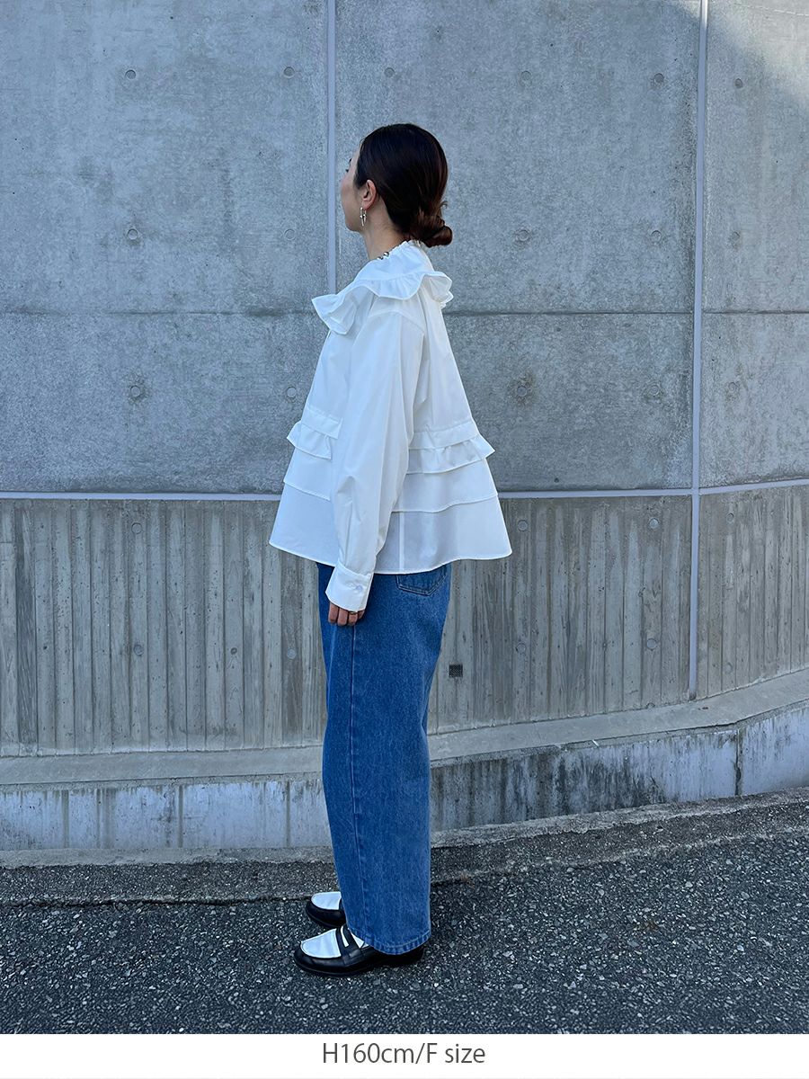 20% off】FRILL BLOUSE | bow.a