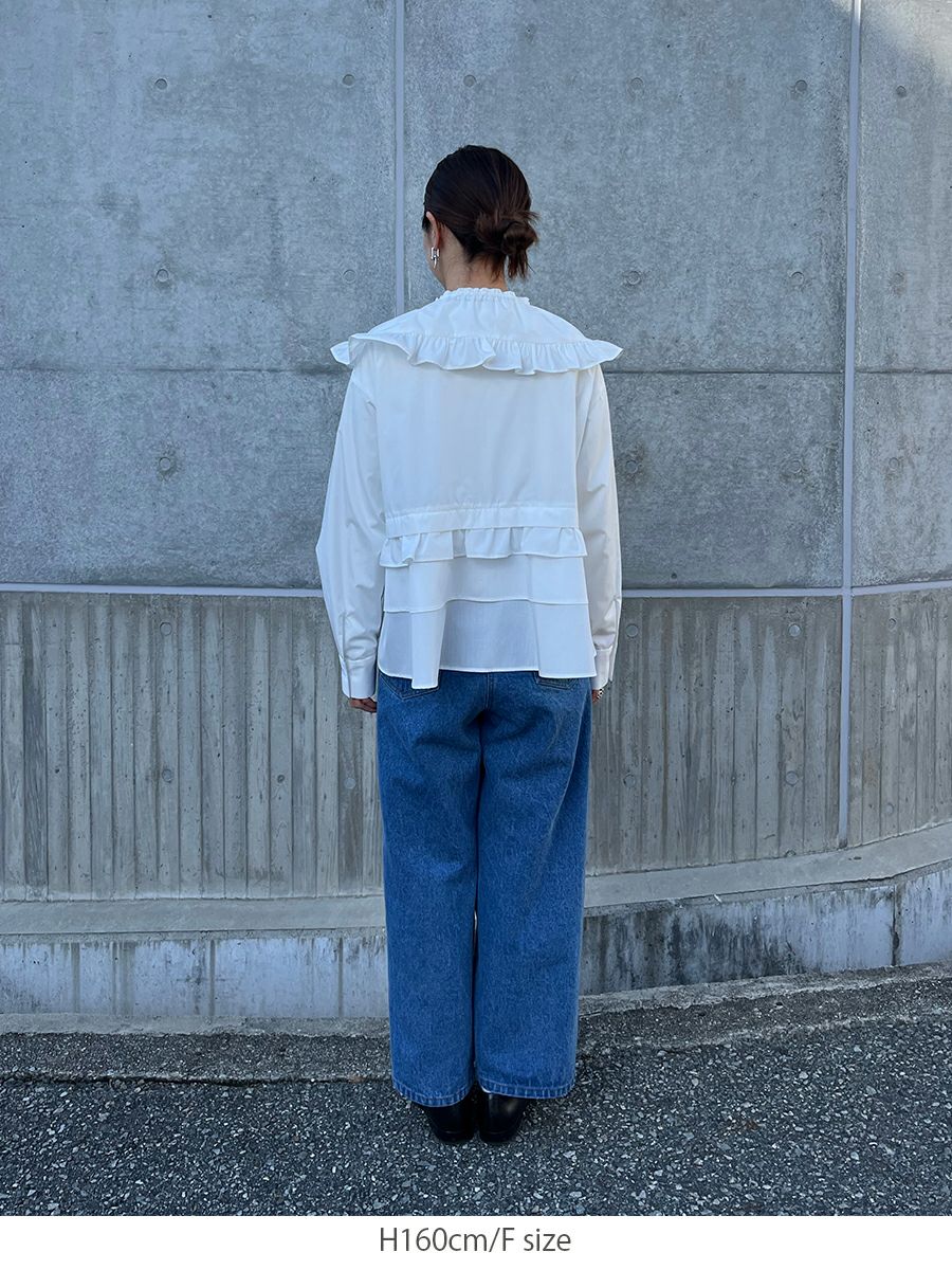 20% off】FRILL BLOUSE | bow.a