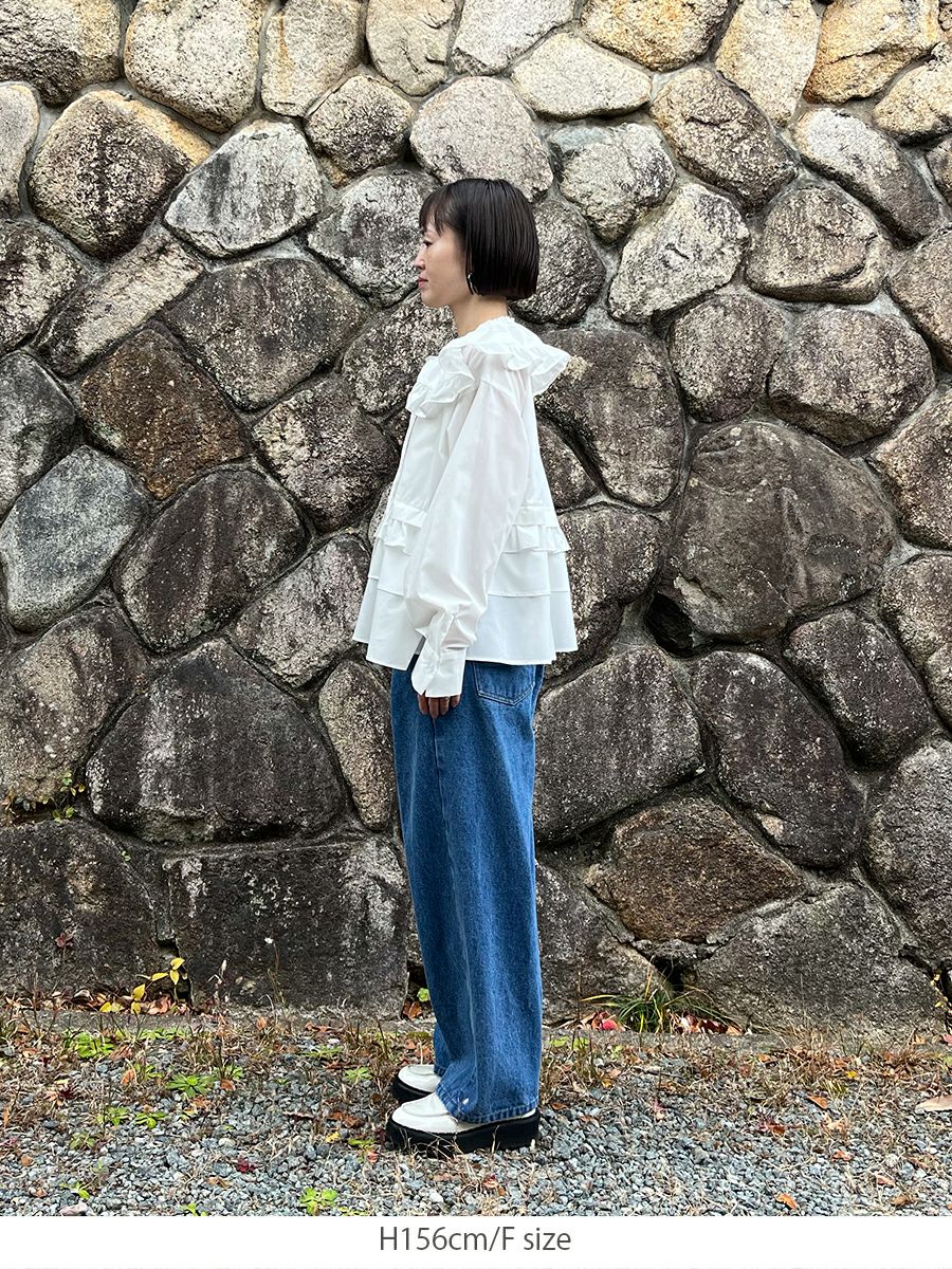 20% off】FRILL BLOUSE | bow.a
