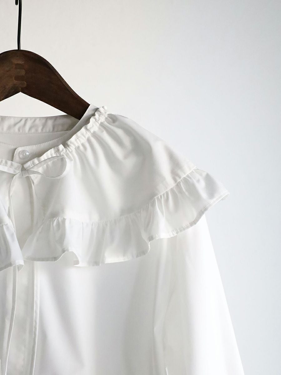 20% off】FRILL BLOUSE | bow.a