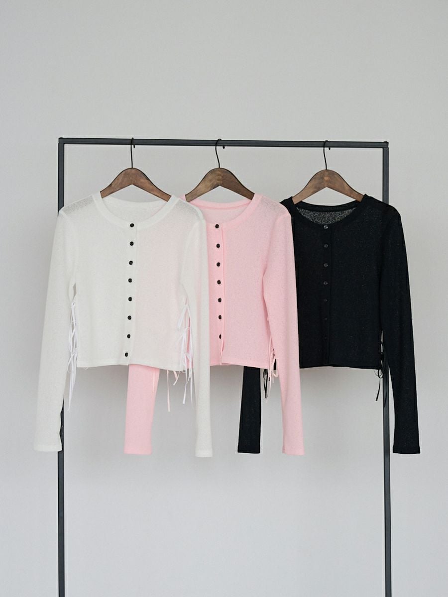 BUBBLE WAFFLE CARDIGAN | bow.a