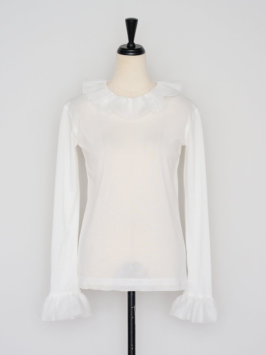 SHEER FRILL TOPS | bow.a