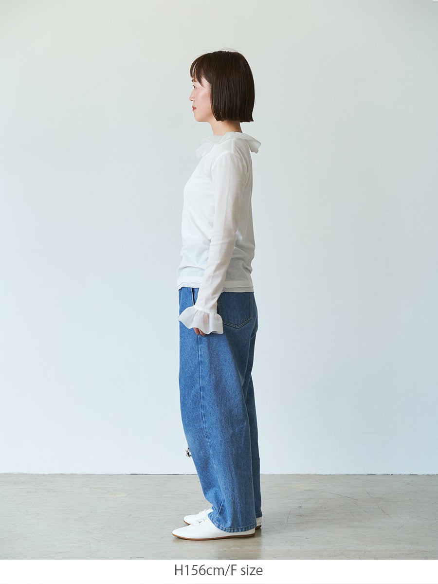 SHEER FRILL TOPS | bow.a