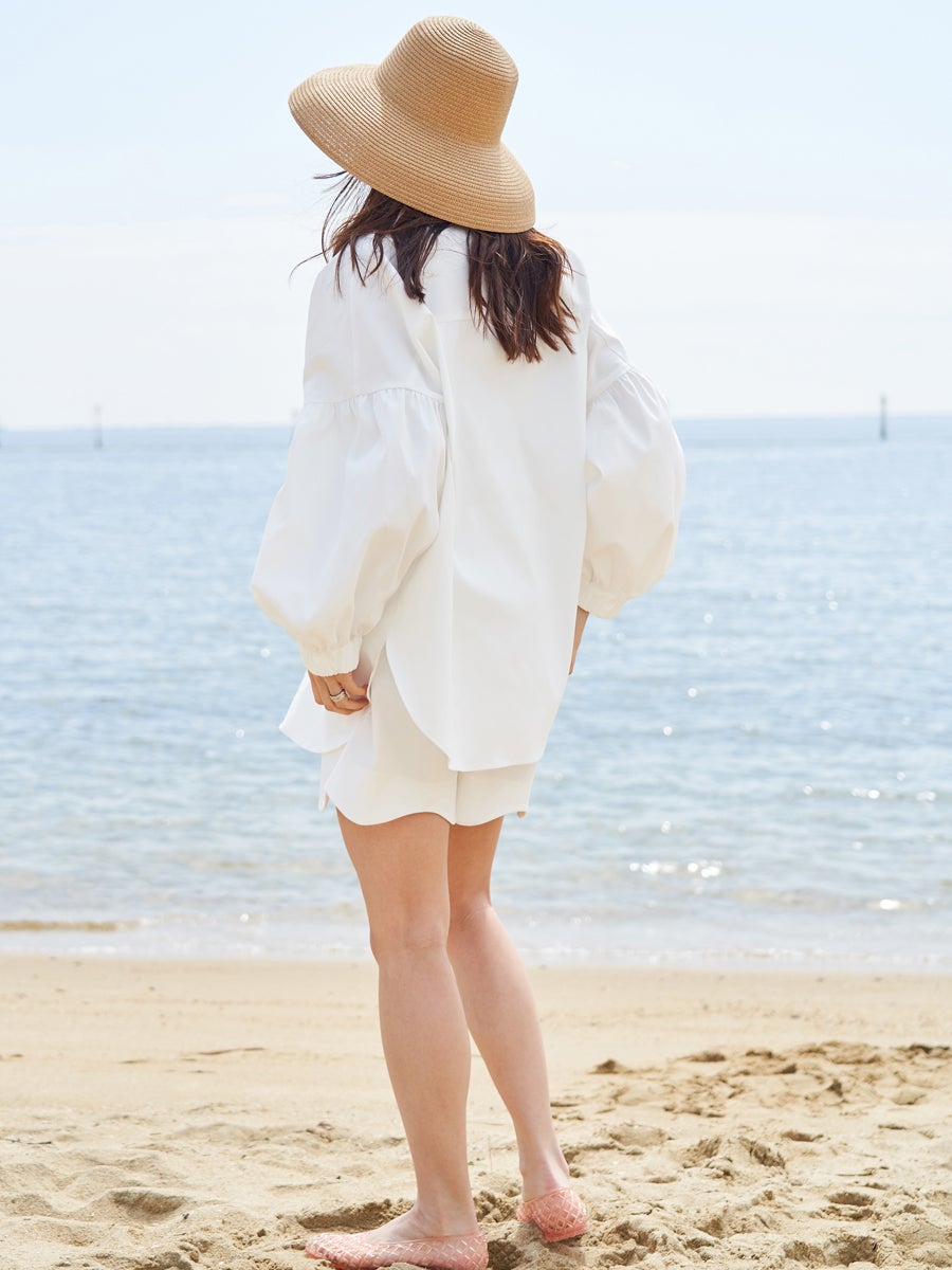 水際 OVER SIZE BLOUSE | bow.a