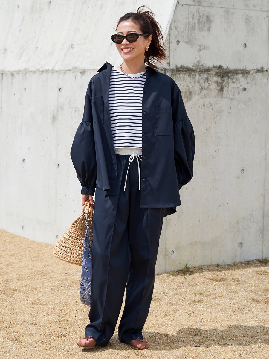 水際 OVER SIZE BLOUSE | bow.a