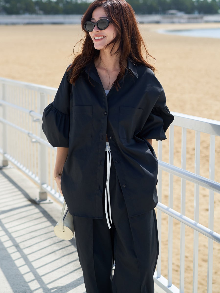 水際 OVER SIZE BLOUSE | bow.a