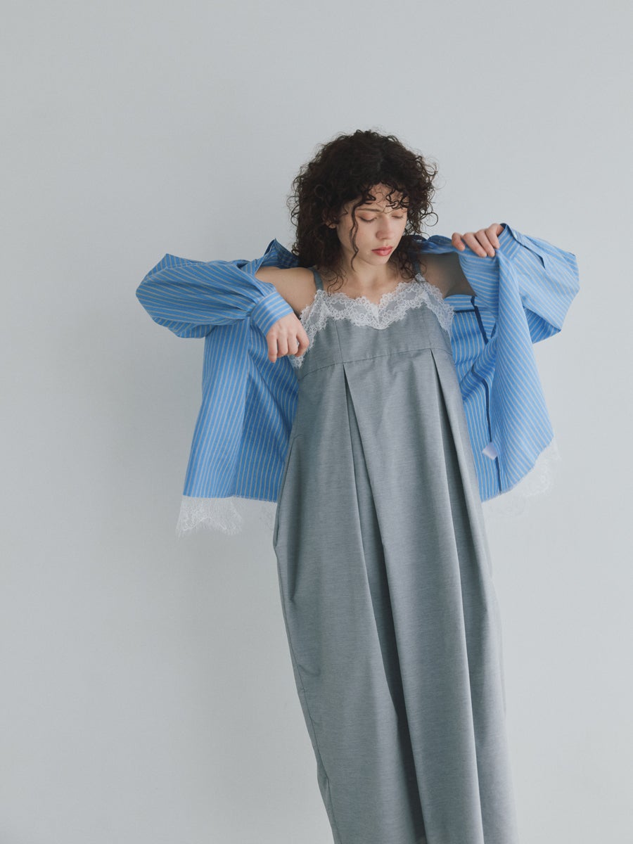 ボウエー　トップス OVER SIZE LACE SHIRTS | bow.a