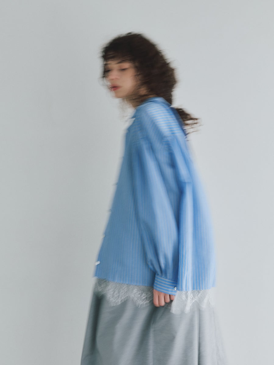 OVER SIZE LACE SHIRTS | bow.a