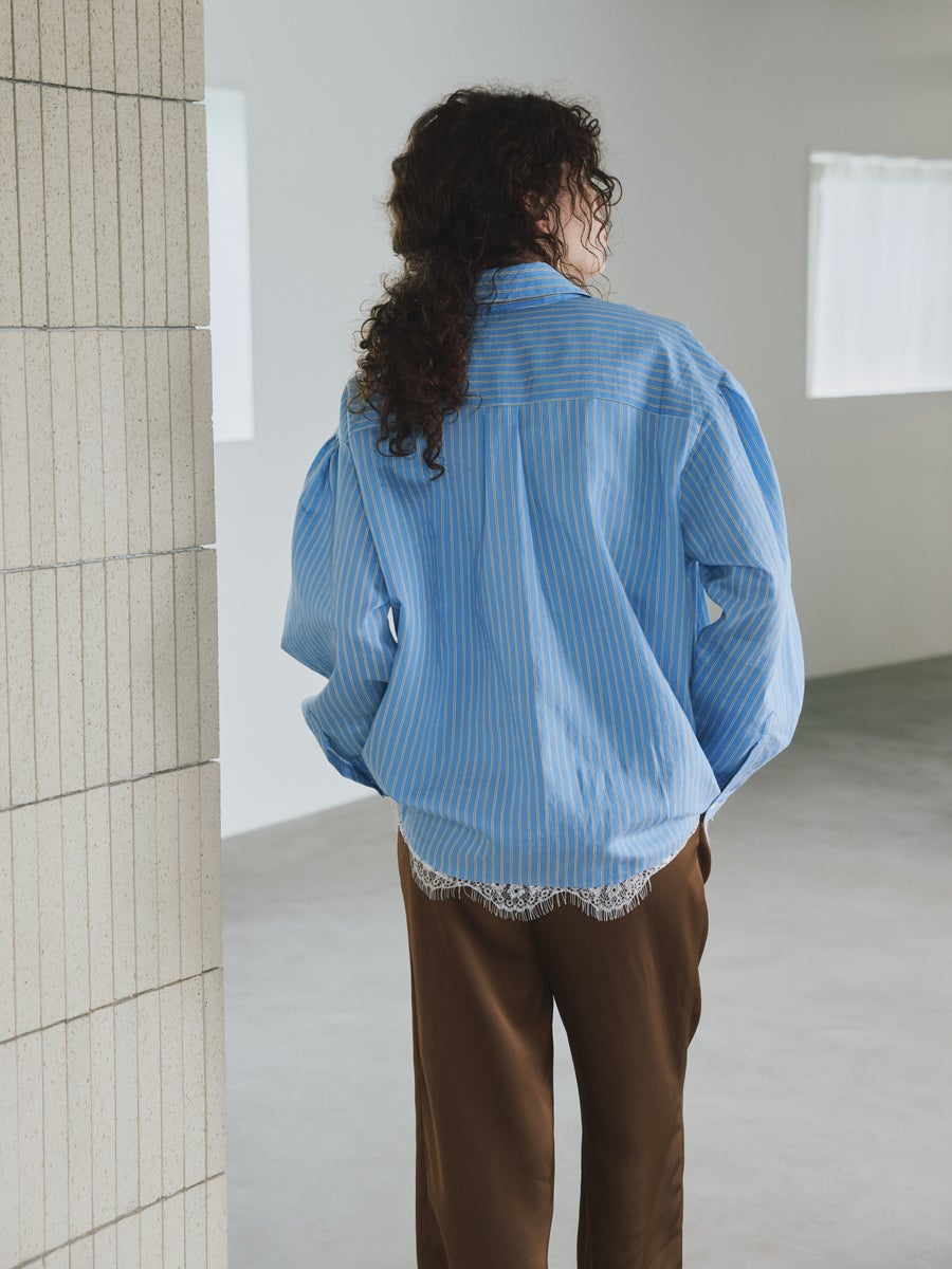 OVER SIZE LACE SHIRTS | bow.a