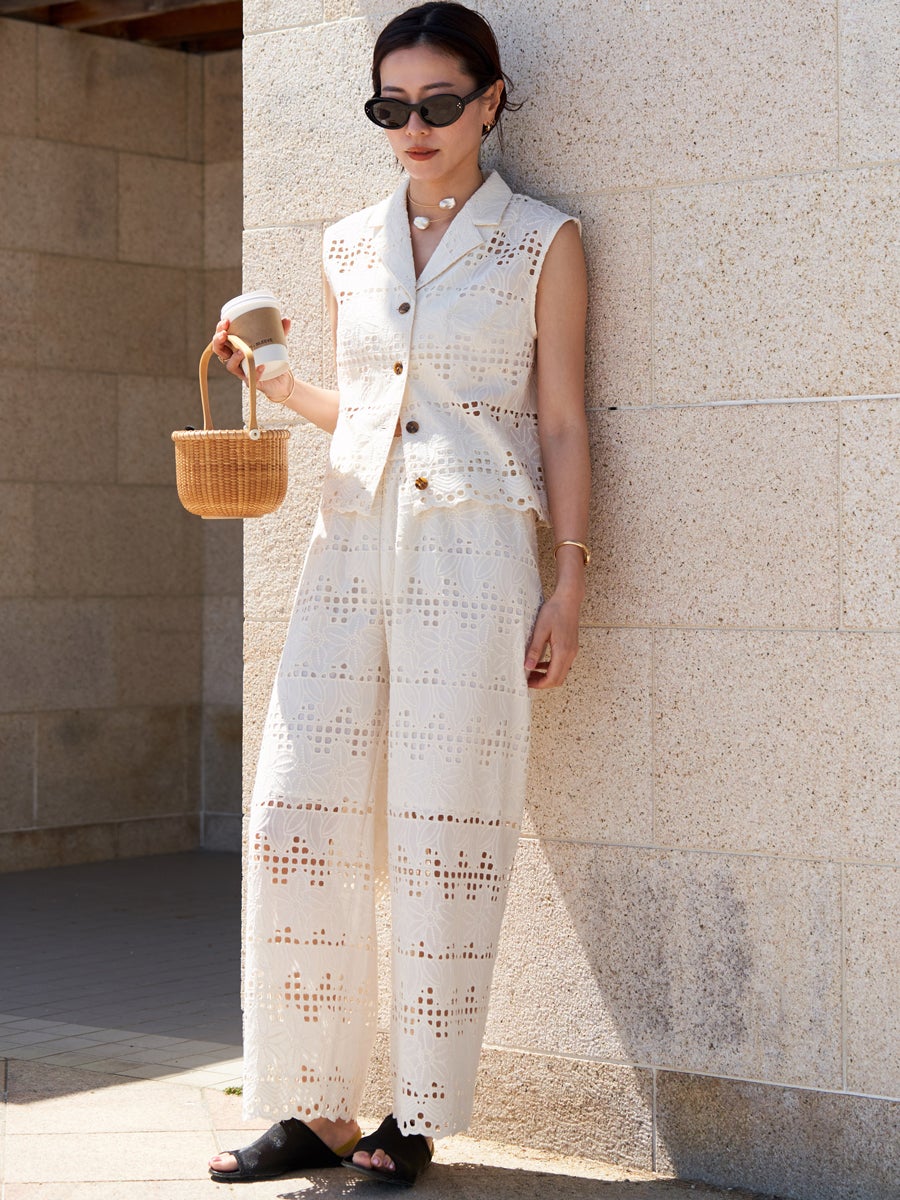 20% off】FLOWER LACE BLOUSE | bow.a