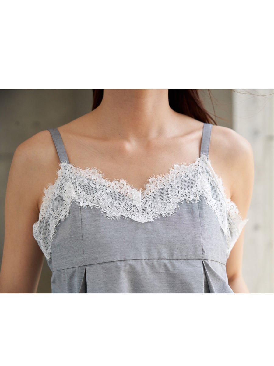LACE CAMISOLE ONE-PIECE | bow.a