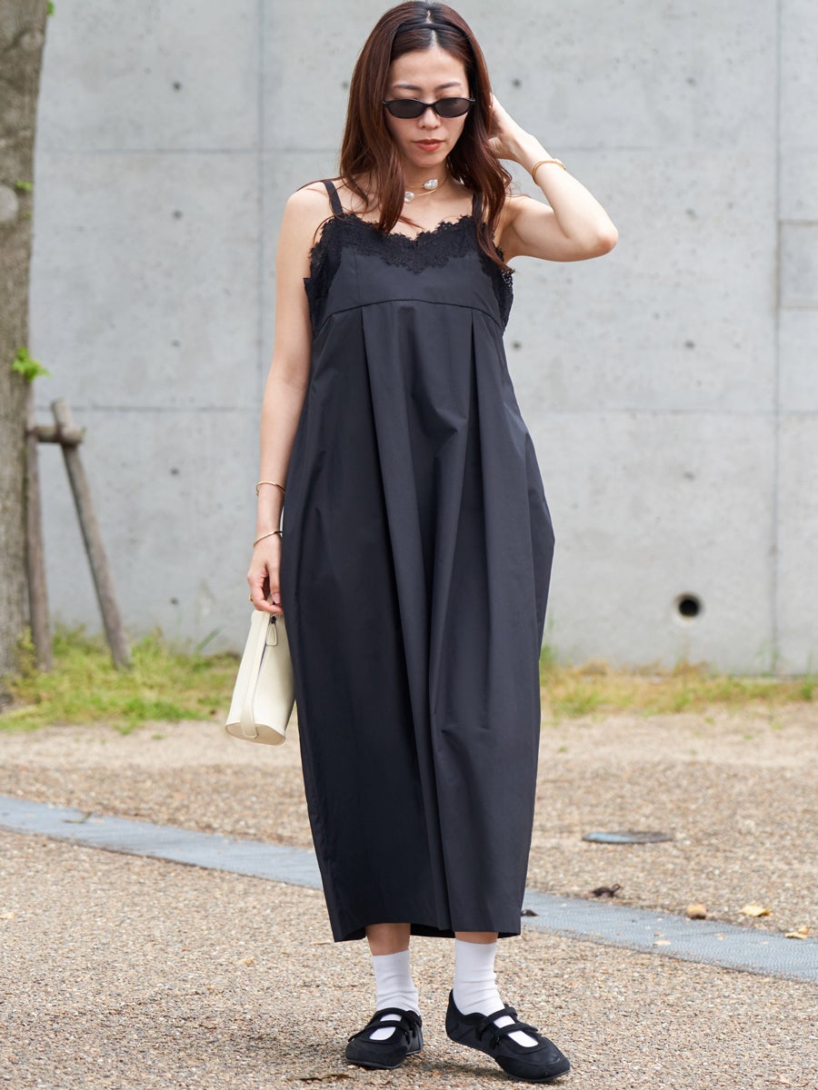 LACE CAMISOLE ONE-PIECE | bow.a