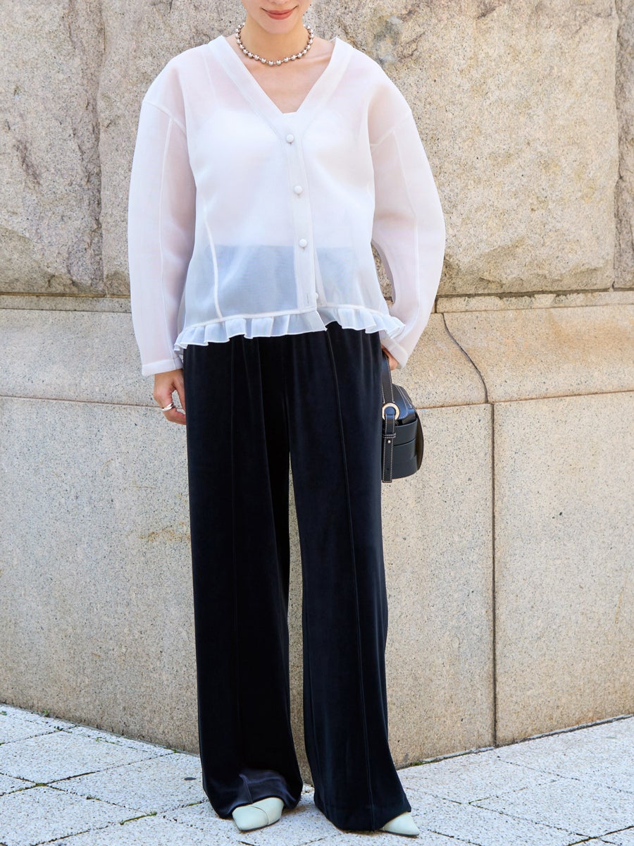 SHEER CARDIGAN | bow.a