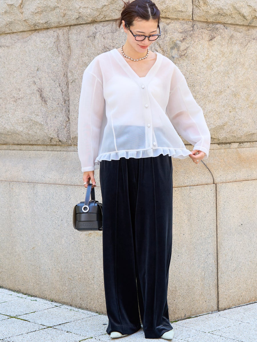 SHEER CARDIGAN | bow.a