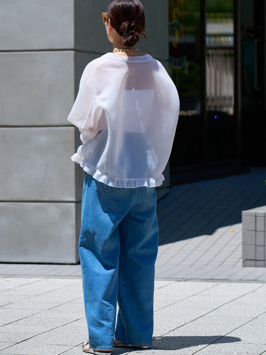 bow.a. カーディガン SHEER CARDIGAN | bow.a