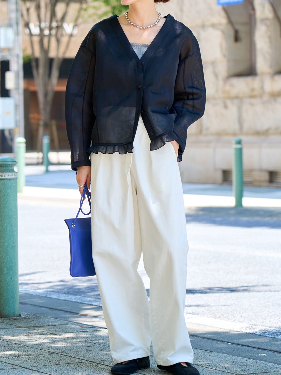 SHEER CARDIGAN | bow.a