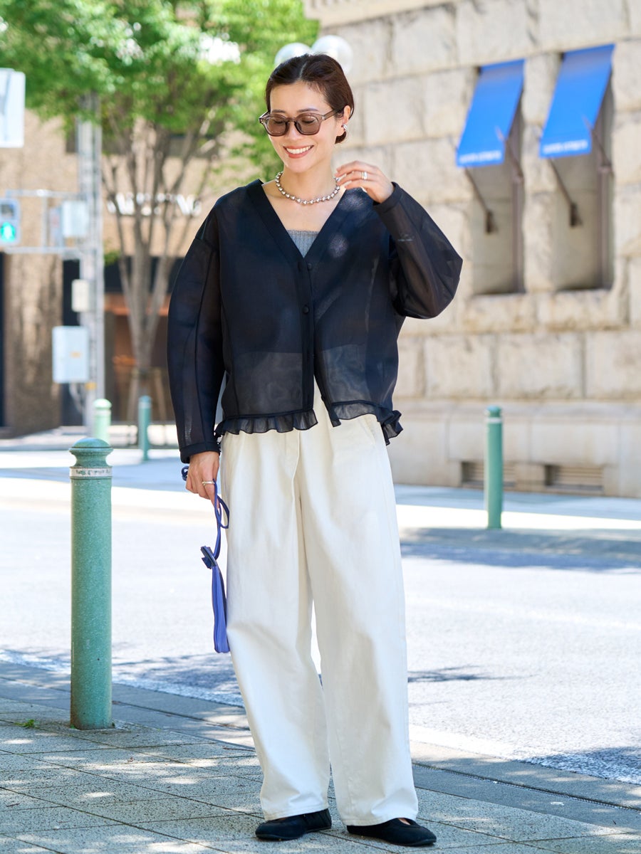 SHEER CARDIGAN | bow.a