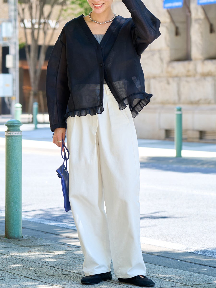 SHEER CARDIGAN | bow.a